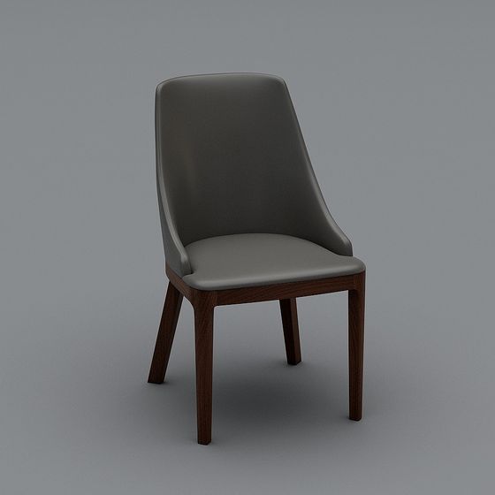 Elegant Low-Poly Chair 3D model for Modern Interiors