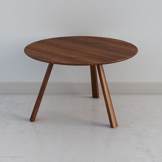 Polygon Table 3d Low-Polygon Round Table 3D model Design
