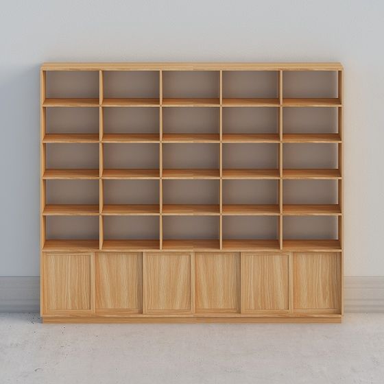 ナラ 3m2 5連本棚