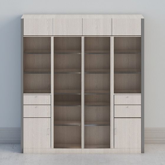Modern Minimalist Bookshelf 3D model
