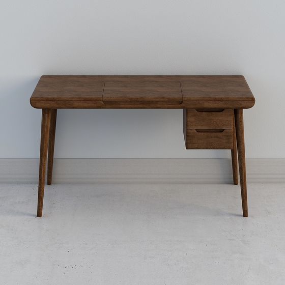 Mid-Century Desk 3D model