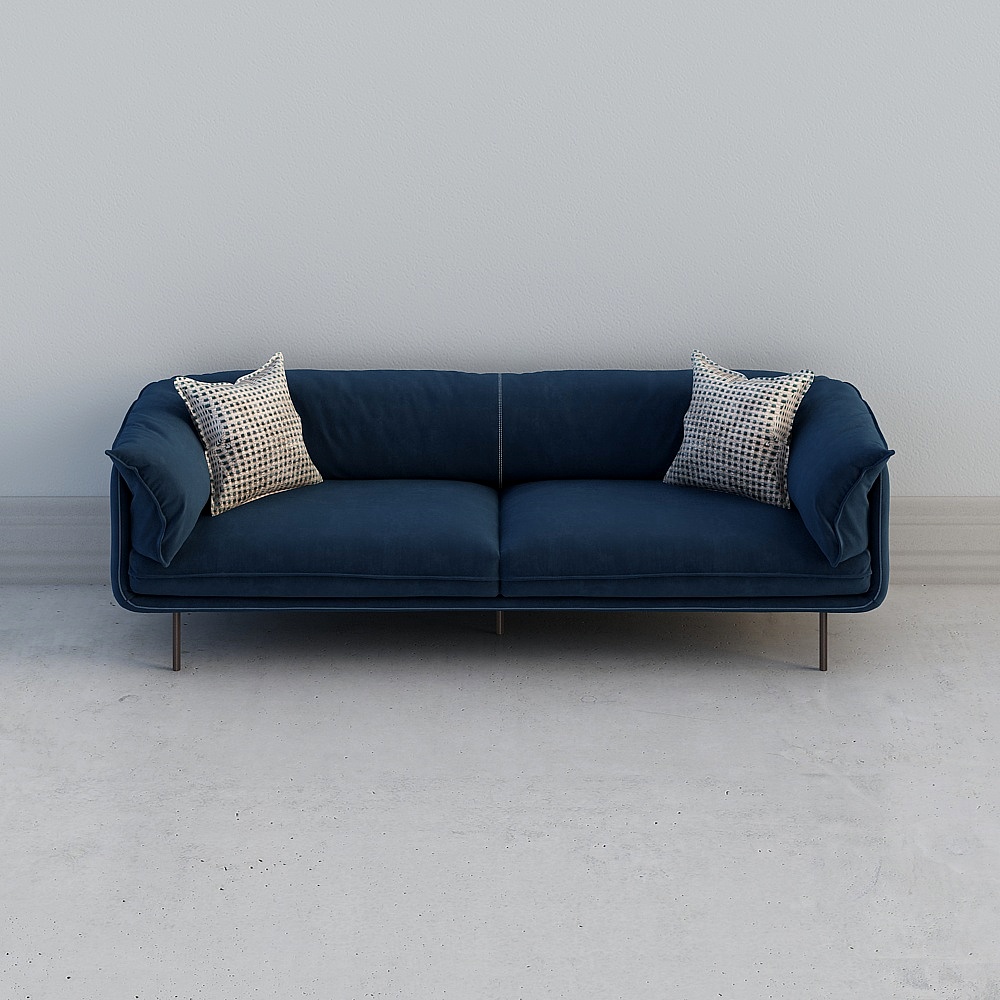 JSF-1905 Four-seat sofa (scrub skin)