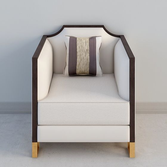 Urban Elegance Single Sofa 3D model