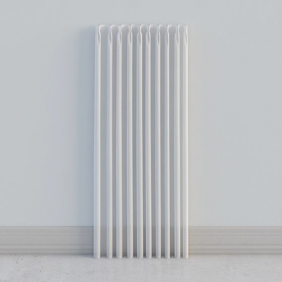 Stylish Vintage Radiator 3D Model for Interior Design