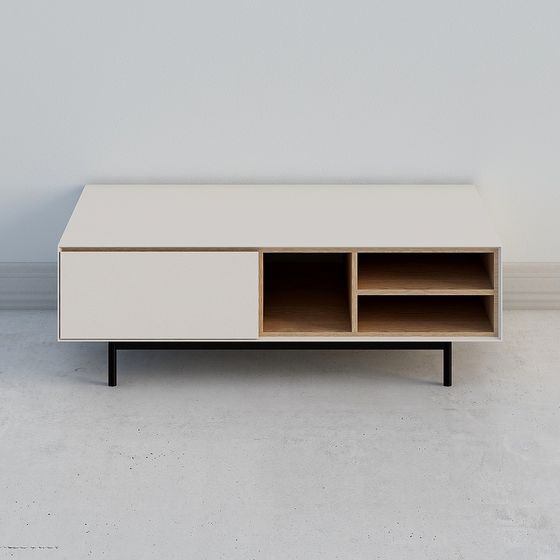 Modern Minimalist 3D TV Cabinet Model