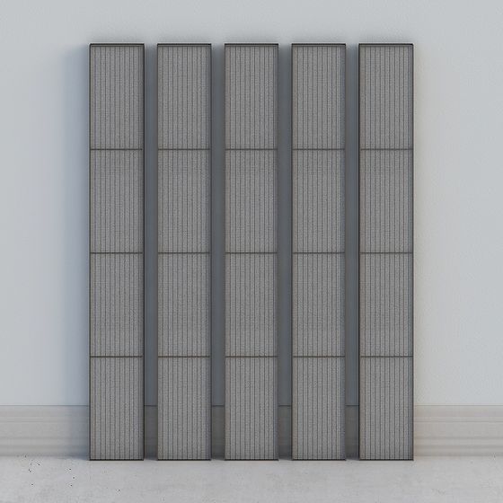 Stylish Low-Poly Wooden Shutter 3D model