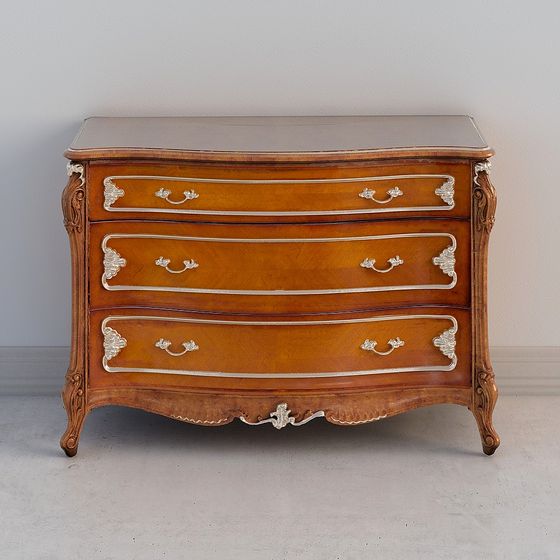 Rococo Style Vanity Table 3D model