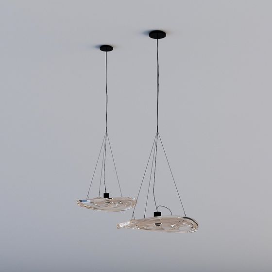 Unique Low Poly Suspension Light 3D model
