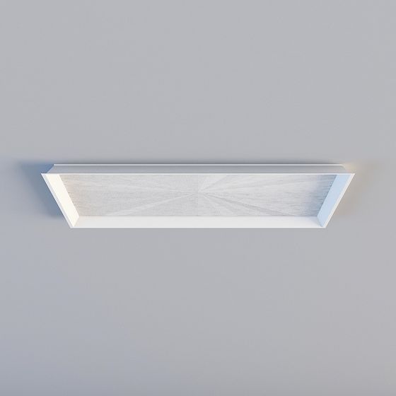 Geometric Light Strip 3D model for Modern Interiors