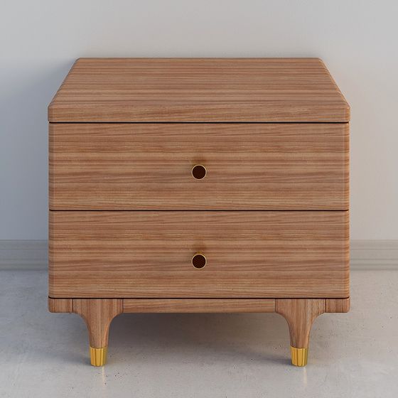 Mid-Century Modern Nightstand 3D model