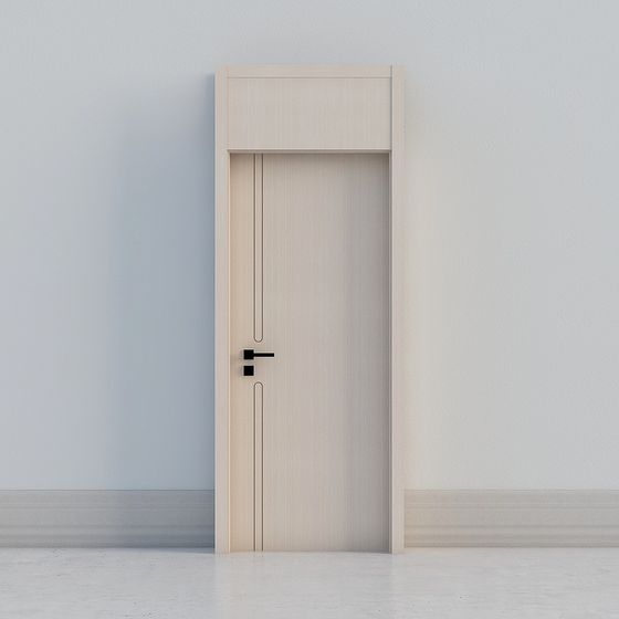 Minimalist Door 3D model for Creative Spaces