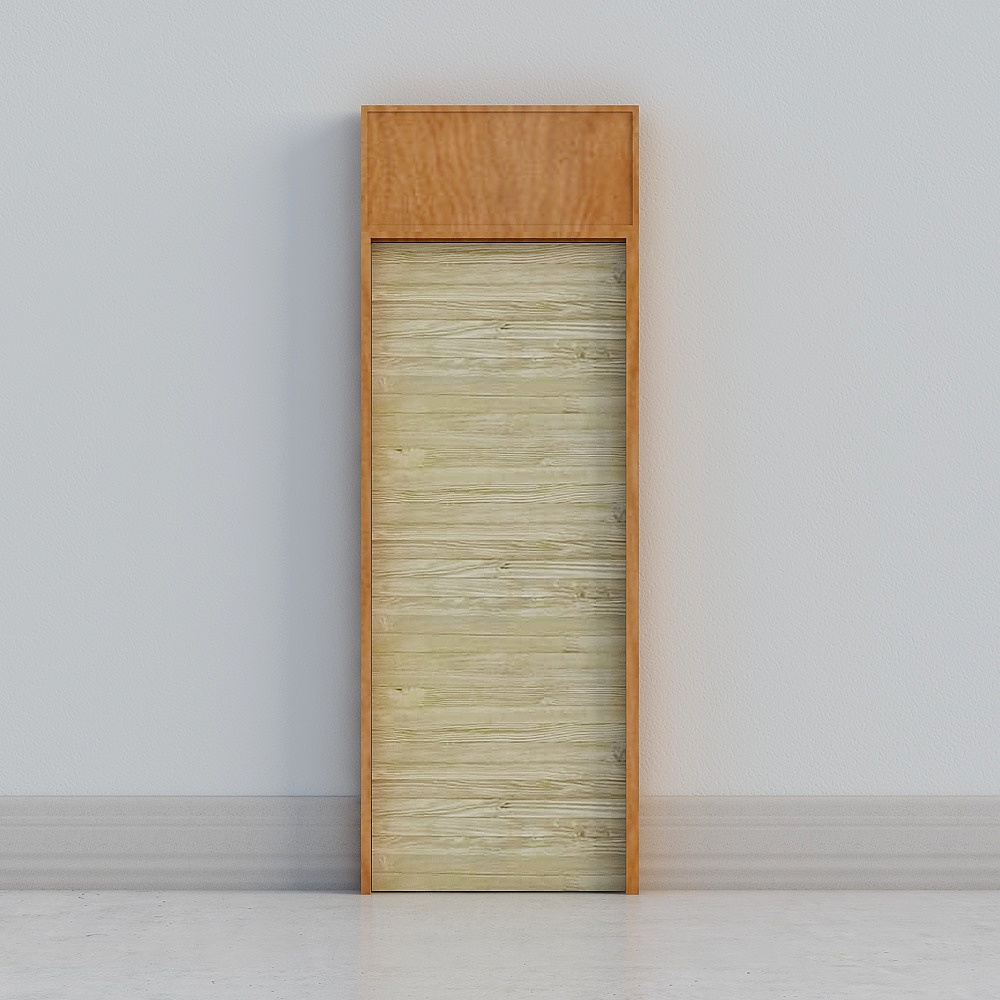 modern wooden high door