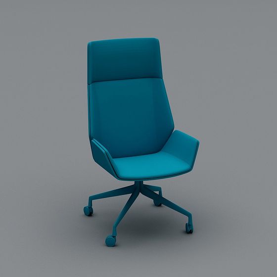 Urban Blue Office Chair 3D model