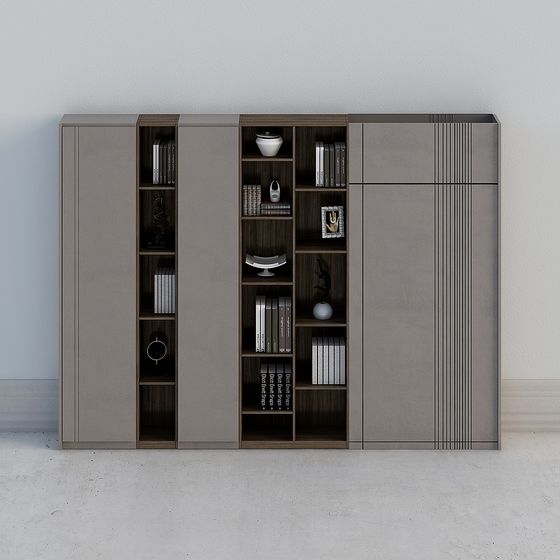 Stylish Bookshelf 3D model for Modern Interiors