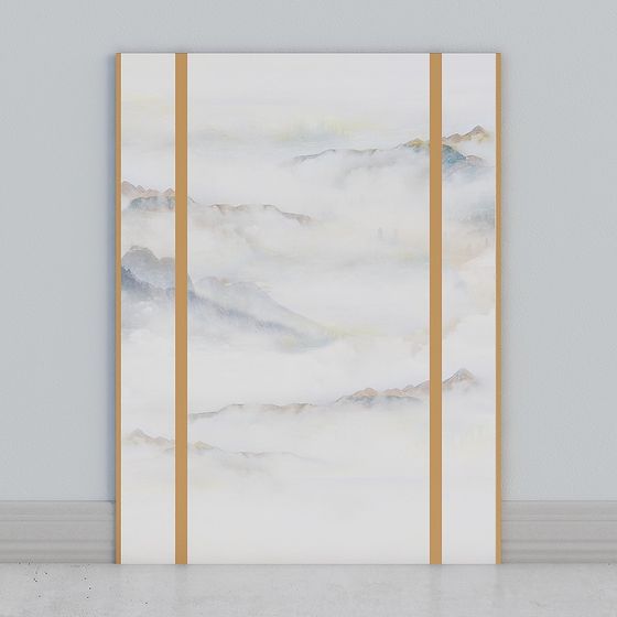 Mountain-Sea Realm 3D Model for Creative Projects