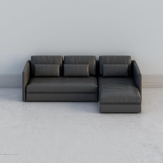 Modern Low-Polygon Sofa 3D model