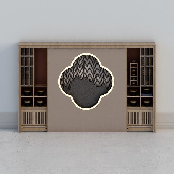 Elegant Storage Cabinet 3D model