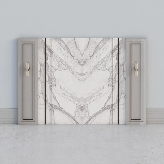 Modern Symmetrical Marble Texture 3D model