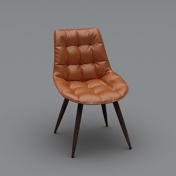 Elegant Retro-Modern Chair 3D Model