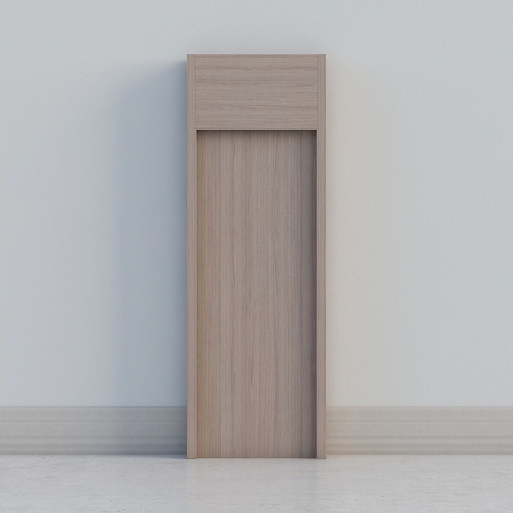 Porte en bois clair minimaliste