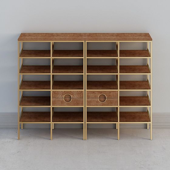 Elegant Modular Bookshelf 3D model