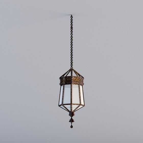 Elegant Vintage Chandelier 3D model for Creative Projects