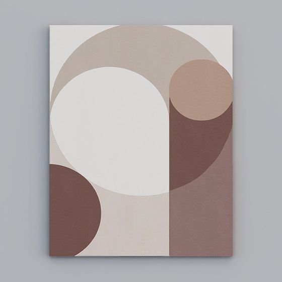 Abstract Circle Painting 3D model