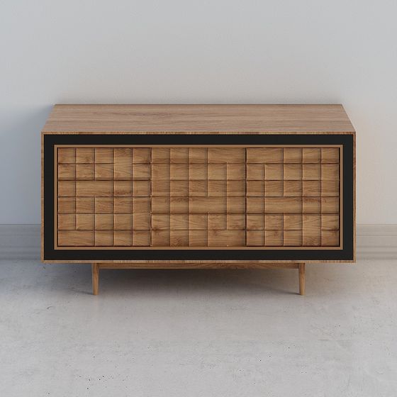 Cube Cabinet 3D model for Contemporary Spaces