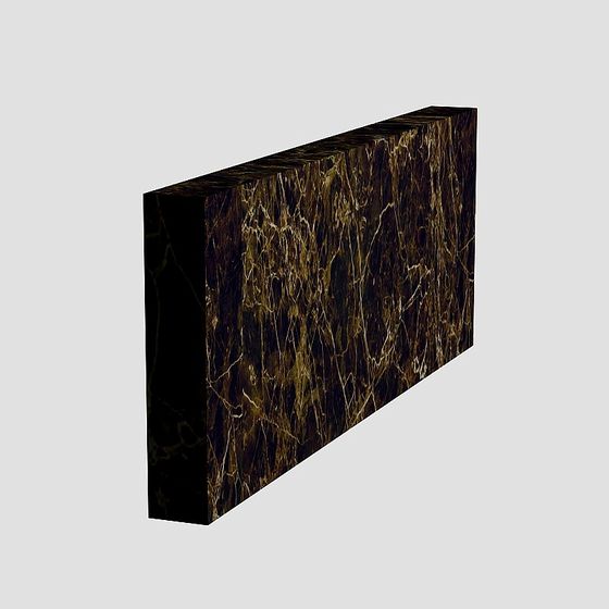 Black Baseboard 3D Model