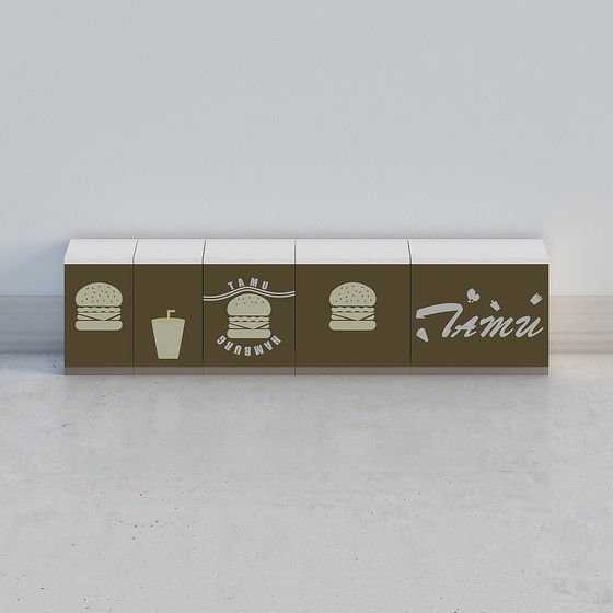 Tamu Burger Stand 3D model for Creative Projects