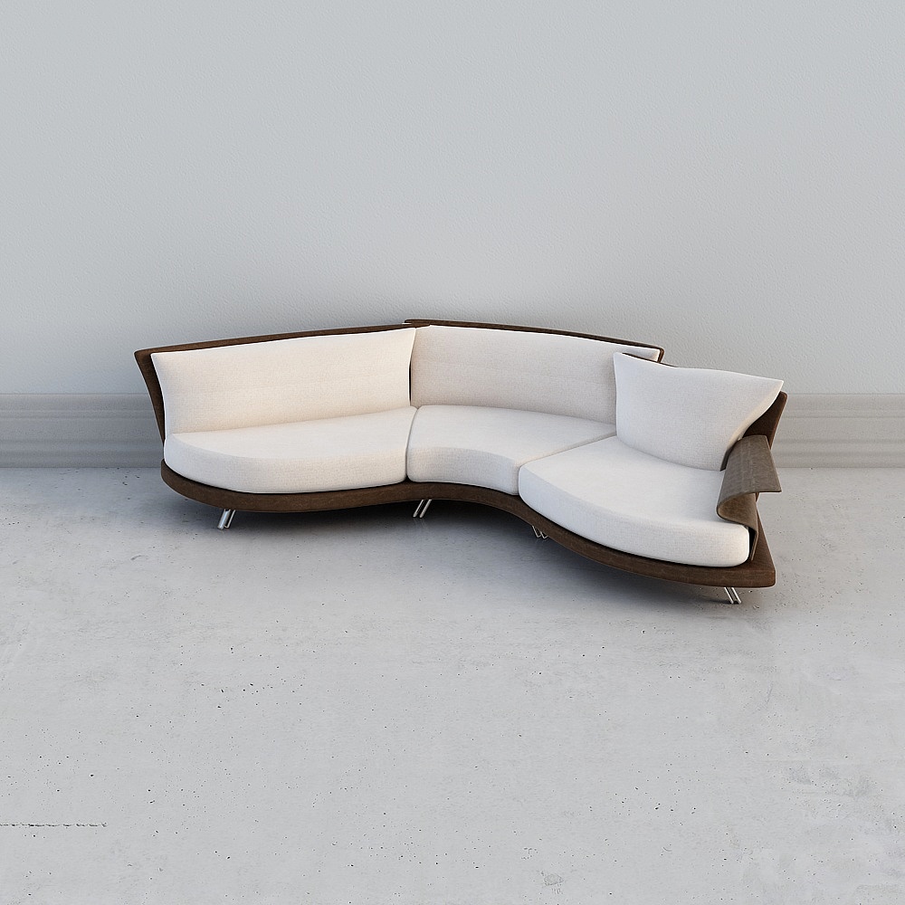 Pine orchid Italian minimalist fabric sofa SR93