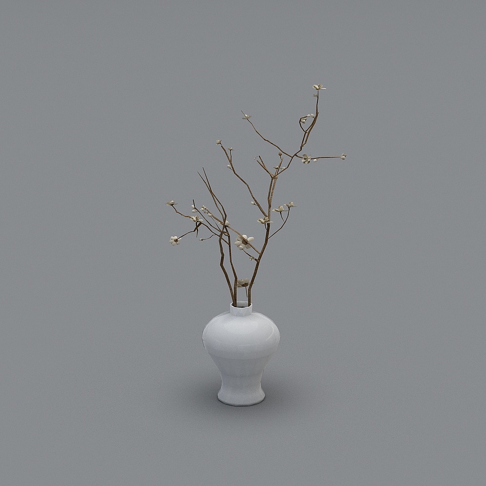 New Chinese pendulum (30) white vase