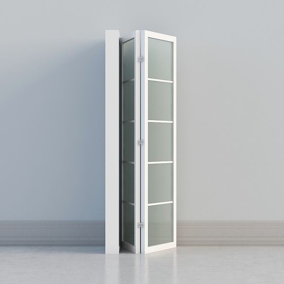 Glass Door Storage Cabinet 3D model