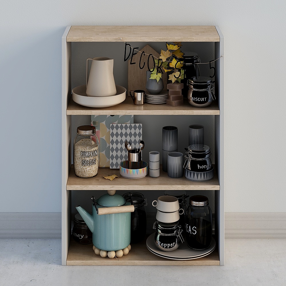 Minimalist Storage Cabinet 3D model