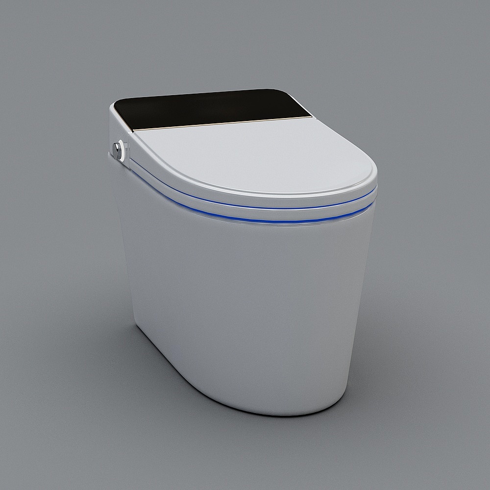 Futuristic Smart Toilet 3D model