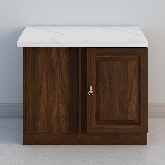 Minimalist Storage Cabinet 3D model