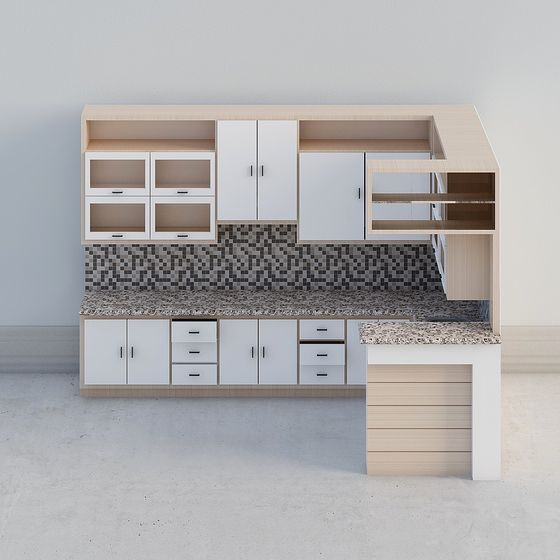 Urban Kitchen Cabinet 3D model