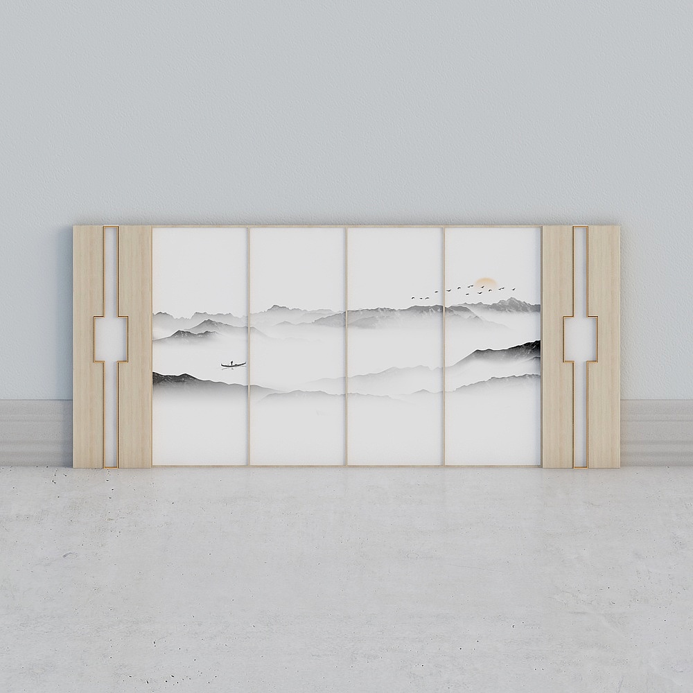 Chinese background wall