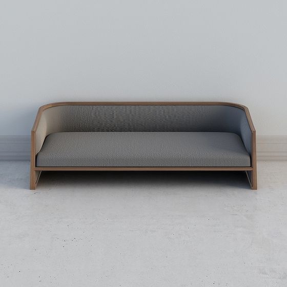Modern Minimalist 3D Sofa Model for Creative Projects