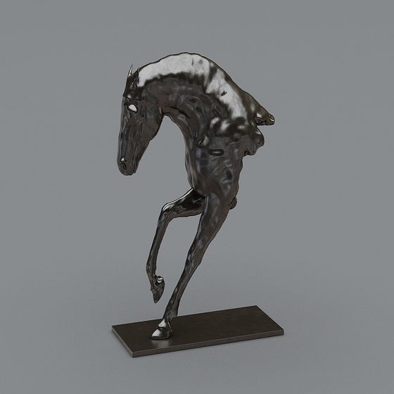 Dynamic Low-Poly Horse 3D model