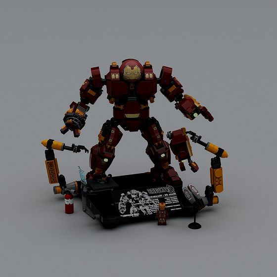 Hulkbuster 3D Model for Creative Projects