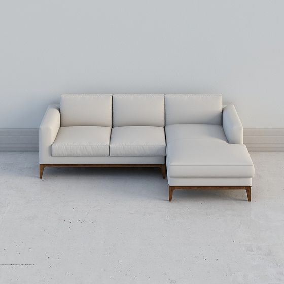 Modern Minimalist Sofa 3D Model