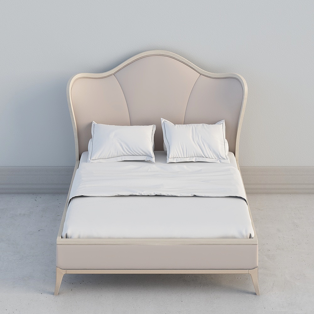 Berry light and luxurious simple bed modern simple leather bed 1.5 meters wedding bed 380H-23