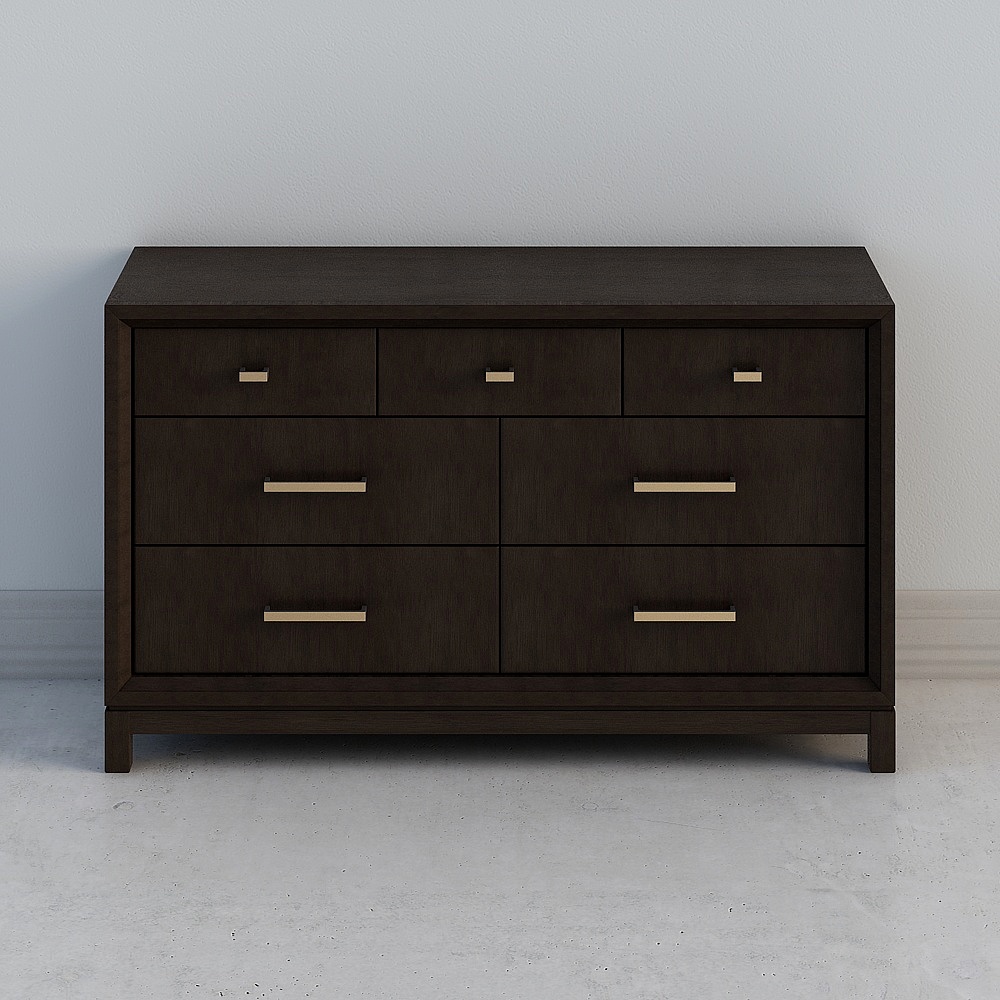 Yvonne Art Lange/Cassettiera a sette cassetti di lusso leggera Soggiorno Camera da Letto 287R-8