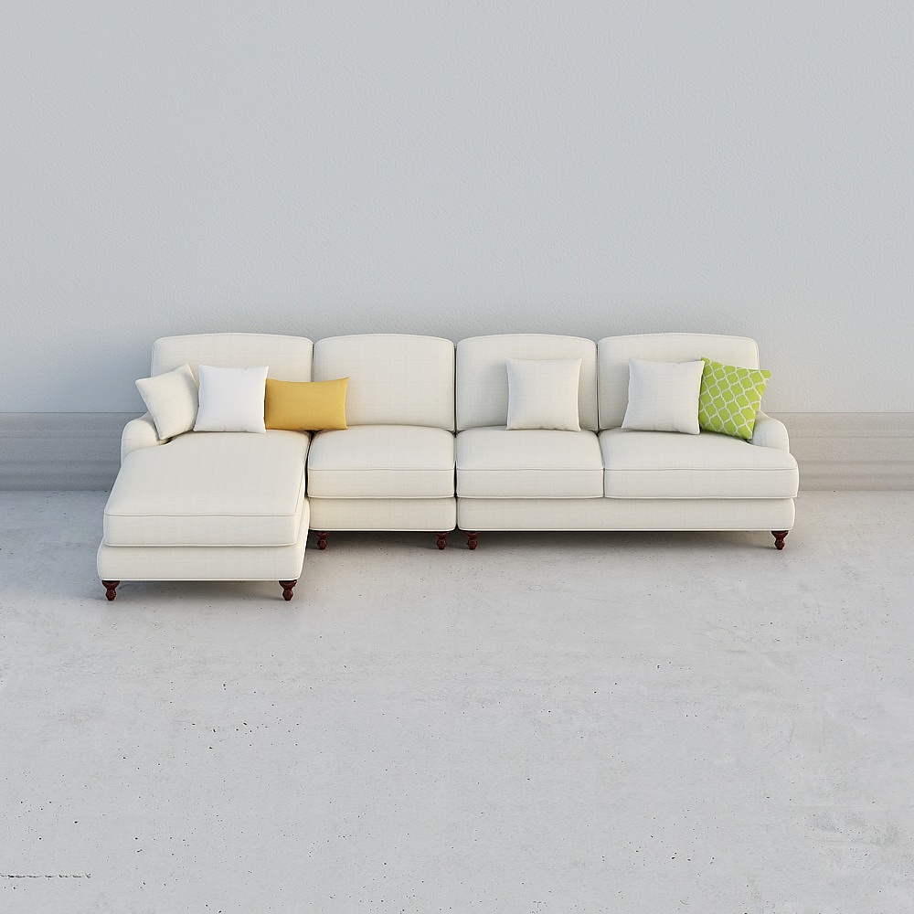 Uefa Art Napa II/American Apartment Fabric Soft Sofa Combination L-type home living room complete with 376H-10