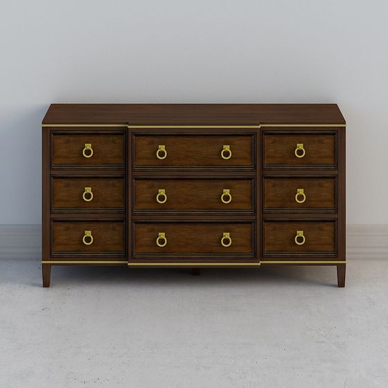 Vintage Storage Cabinet 3D model for Modern Interiors