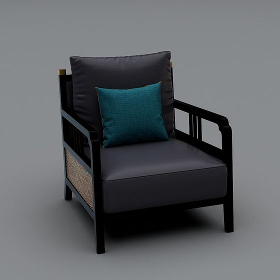 Stylish Low-Polygon Leisure Chair 3D model for Modern Spaces