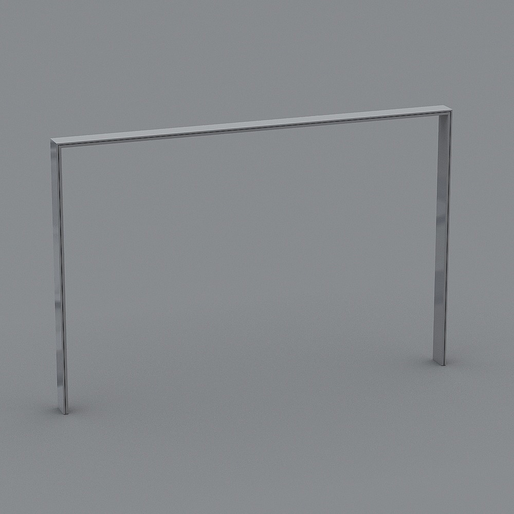 Sleek Minimalist Metal Frame 3D model