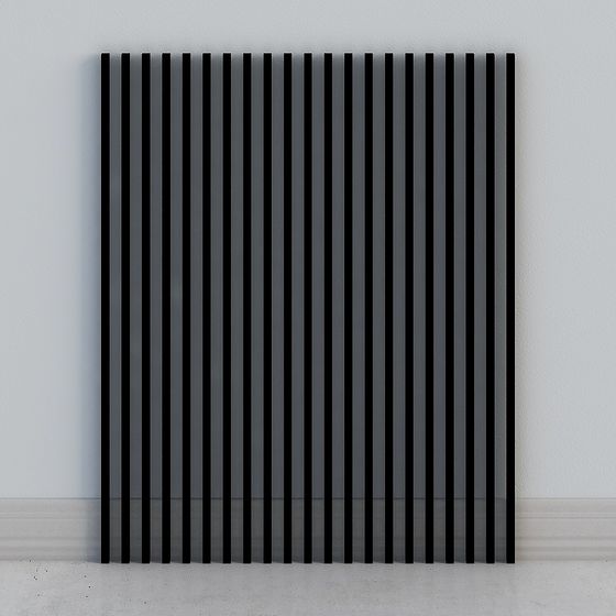 Stylish Striped Screen 3D model for Contemporary Spaces