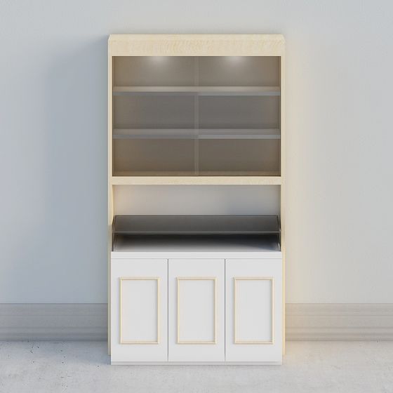 Modern Minimalist Bookshelf 3D model